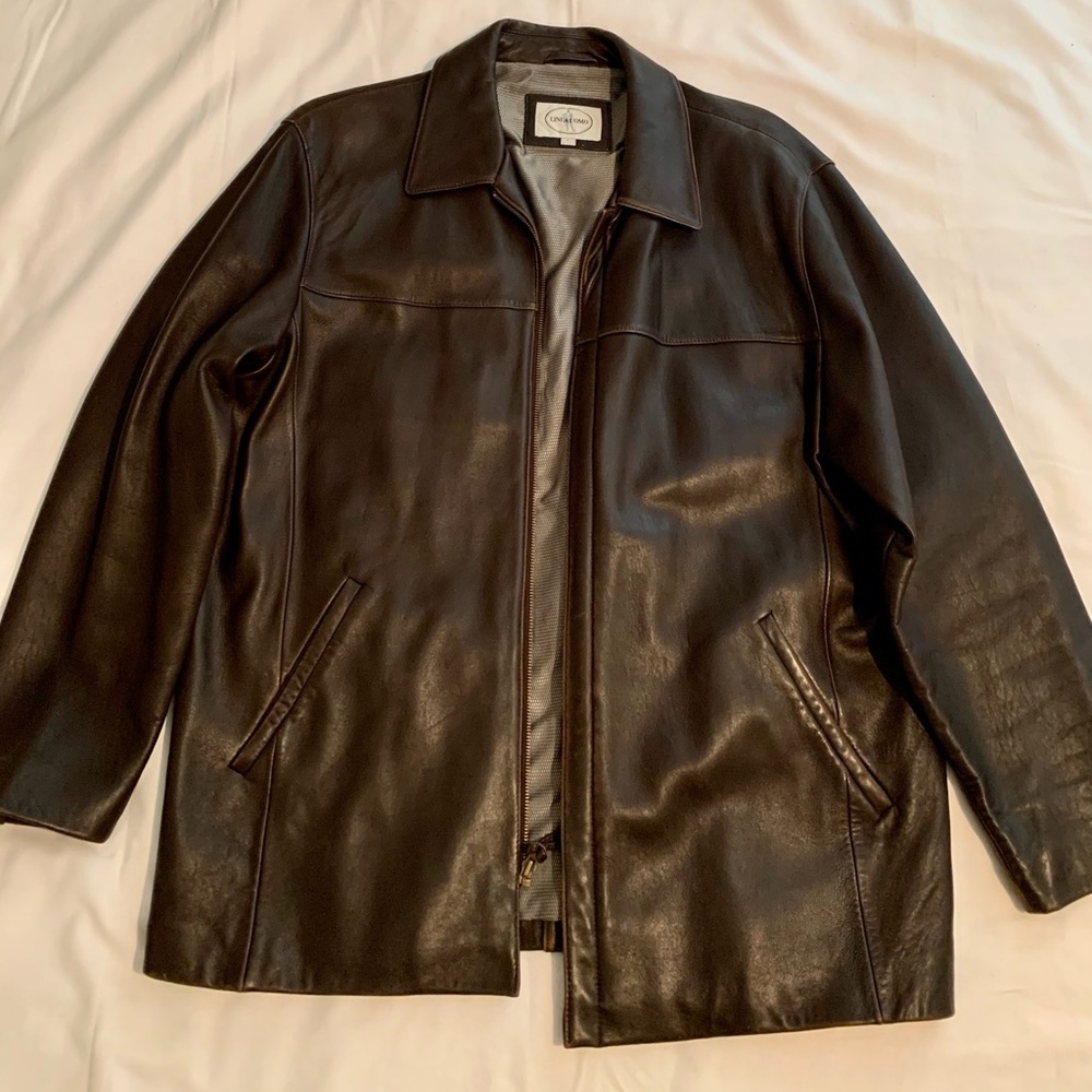 SOLD...Men’s brown leather jacket. - Picture 1 of 3